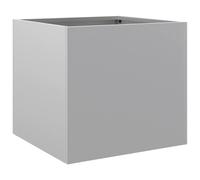 vidaXL Planter Flower Box Plant Pot Garden Raised Bed Silver Galvanised Steel