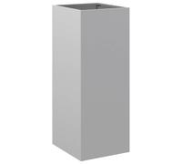 vidaXL Planter Flower Box Plant Pot Garden Raised Bed Silver Galvanised Steel