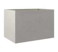 vidaXL Planter Flower Box Plant Pot Garden Raised Bed Silver Stainless Steel