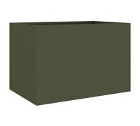 vidaXL Planter Olive Green 62x40x39 cm Steel