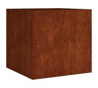 vidaXL Planter, Garden Raised Bed for Patio Terrace Balcony Yard, Outdoor Flower Box for Plant Vegetable Herb, Flower Pot, Corten Steel