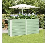 vidaXL Planter Green 160 x 40 x 75 cm Steel