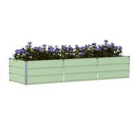 vidaXL Planter Green 240 x 80 x 45 cm Steel