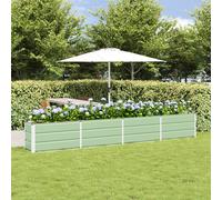 vidaXL Planter Green 320 x 40 x 45 cm Steel