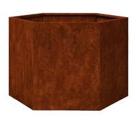 vidaXL Planter Growing Box Container Outdoor Flower Plant Pot Garden Raised Bed Planter for Vegetable Flower Herb Rusty Corten Steel