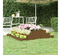 vidaXL Planter Honey Brown 110x110x27 cm Solid Wood Pine