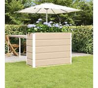 vidaXL Planter Ivory 100 x 40 x 75 cm Steel