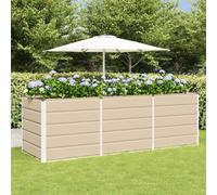VidaXL Planter Ivory 240 X 80 X 75 Cm Steel
