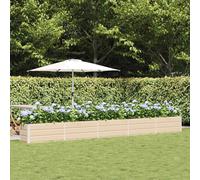 Planter Long Raised Galvanised Steel Ivory 480 x 50 x 45 cm Terrace Outdoor Edge