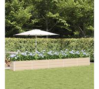 vidaXL Planter Ivory 480 x 50 x 45 cm Galvanised Steel
