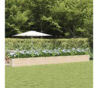 vidaXL Planter Ivory 580 x 50 x 45 cm Galvanised Steel