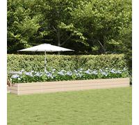 Planter Ivory Steel 600 x 80 x 45 cm Long Rectangular Outdoor/Indoor Modern Low