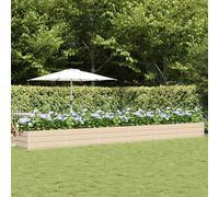 vidaXL Planter Ivory 600 x 80 x 45 cm Steel