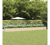 Planter Ivory Galvanised Steel 770x50x45cm Industrial Outdoor Trough Heavy-Duty