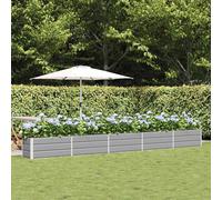 vidaXL Planter Light Grey 480 x 50 x 45 cm Galvanised Steel