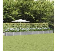 VidaXL Planter Light Grey 770 X 50 X 45 Cm Galvanised Steel