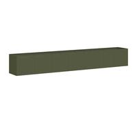 vidaXL Planter Olive Green 280x40x40 cm Cold-rolled Steel plant pot