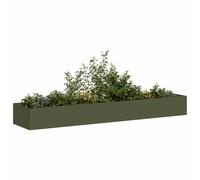 Planter Outdoor Flower Pot Garden Raised Bed Patio Plant Pot Steel vidaXL