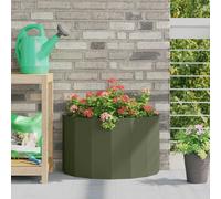 vidaXL Planter Olive Green 60 x 30 x 35 cm Steel