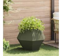 vidaXL Planter Olive Green 75 x 75 x 60 cm Steel