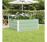 vidaXL Planter Pastel Green 100 x 100 x 45 cm Steel