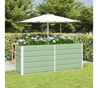 vidaXL Planter Pastel Green 195 x 50 x 77 cm Galvanised Steel