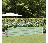 vidaXL Planter Pastel Green 385 x 50 x 77 cm Galvanised Steel