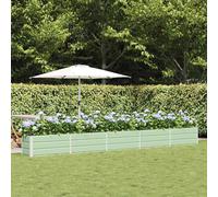 vidaXL Planter Pastel Green 480 x 50 x 45 cm Galvanised Steel