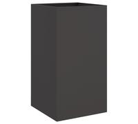 vidaXL Planter Black 42x38x75 cm Cold-rolled Steel, Black