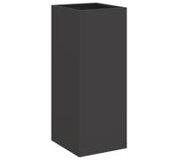 vidaXL Planter Patio Flower Pot Garden Raised Bed Outdoor Planter Black Steel