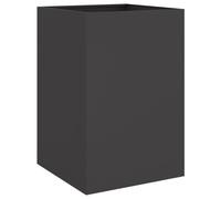 vidaXL Planter Black 52X48X75cm Cold-rolled Steel, Black