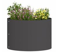 vidaXL Planter Ring 5 pcs Black 30 x 30 x 20 cm Cold-rolled Steel, Modern Round Metal Planter, Sculptural Garden Decor, Durable Outdoor Steel Plant Frame, Minimalist Design Element