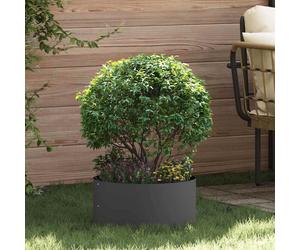 vidaXL Planter Ring 5 pcs Black 40 x 40 x 20 cm Cold-rolled Steel