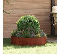 vidaXL Planter Ring 5 pcs Brown 80 x 80 x 20 cm Weathering Steel
