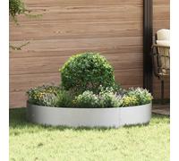 Planter Ring Garden Modern Round Decor Outdoor Steel Frame Enhancement vidaXL