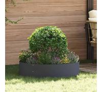 Planter Ring Anthracite Cold-Rolled Steel 80x80x20cm Outdoor Garden Minimal Pro