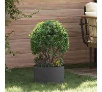 vidaXL Planter Ring Black 30 x 30 x 20 cm Cold-rolled Steel