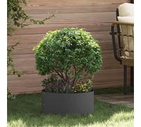 vidaXL Planter Ring Black 40 x 40 x 20 cm Cold-rolled Steel
