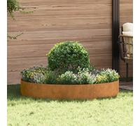 Planter Ring Garden Modern Round Decor Outdoor Steel Frame Enhancement vidaXL