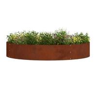 Planter Ring Garden Modern Round Decor Outdoor Steel Frame Enhancement vidaXL