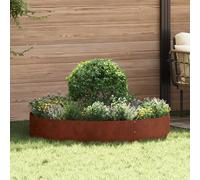 VidaXL Planter Ring Rusty 120 X 120 X 20 Cm Weathering Steel