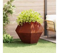 vidaXL Planter Rusty 100 x 100 x 80 cm Weathering Steel