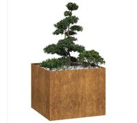 Planter Outdoor Flower Pot Garden Raised Bed Patio Plant Pot Steel vidaXL