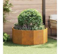 vidaXL Planter Rusty 120 x 120 x 50 cm Weathering Steel