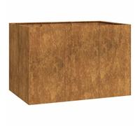 vidaXL Planter Rusty 120x80x80 cm Weathering Steel plant pot plant stand
