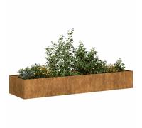 vidaXL Planter Rusty 280x80x40 cm Weathering Steel