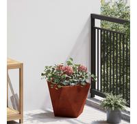 Garden Planter Weathering Steel 30x30x30cm Corrugated Steel Cube Planter Outdoor