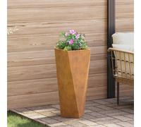 vidaXL Planter Rusty 30 x 30 x 75 cm Weathering Steel