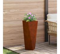 vidaXL Planter Rusty 30 x 30 x 75 cm Weathering Steel