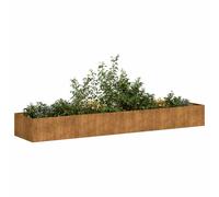 vidaXL Planter Rusty 360x80x40 cm Weathering Steel